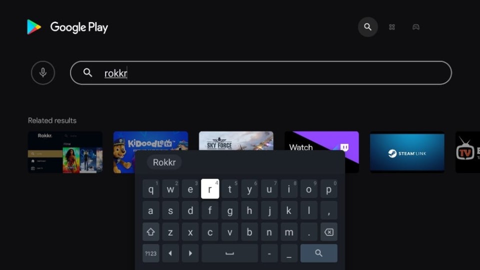 search rokkr on google play