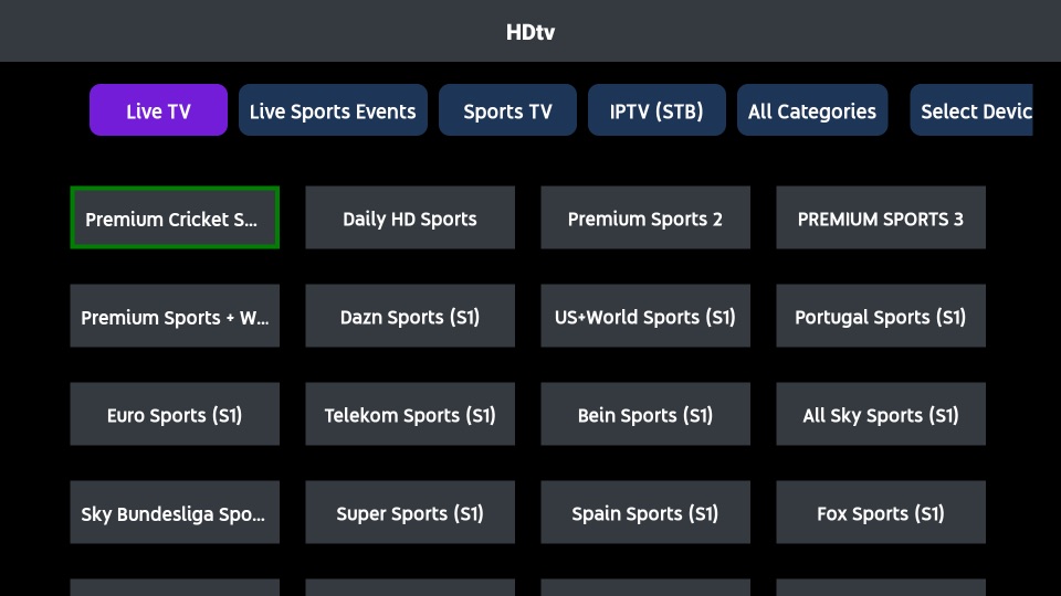 main window of HDtv v1.6