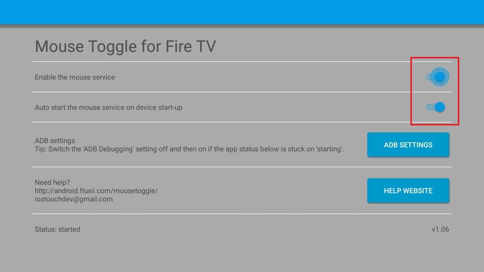 mouse toggle for fire tv stick