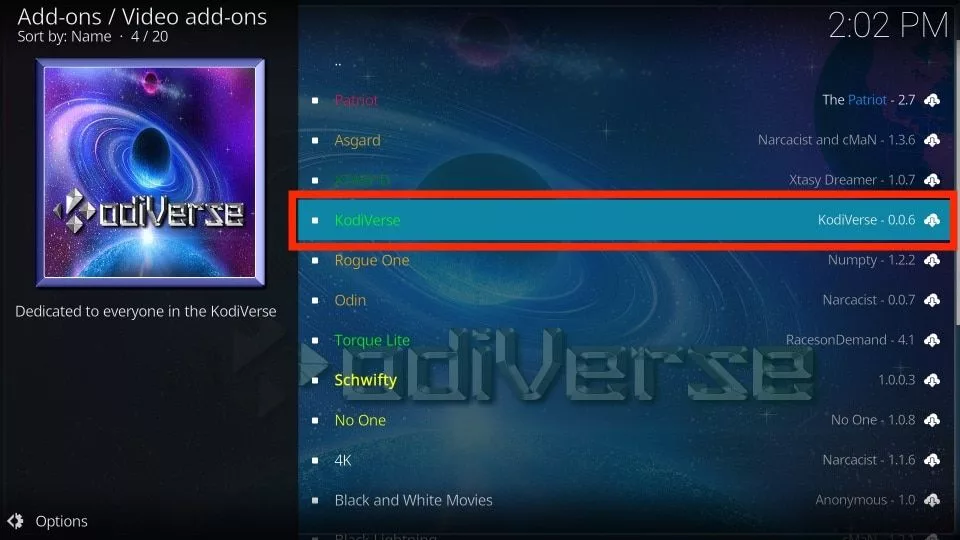 select kodiverse