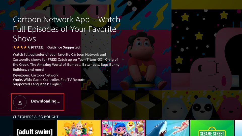 downloading cartoon network app