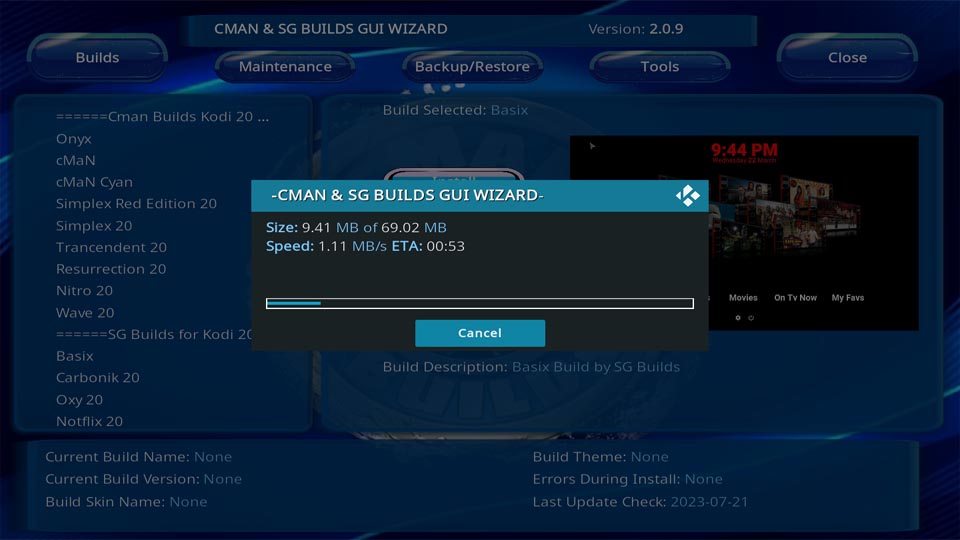 cman & sg builds gui wizard