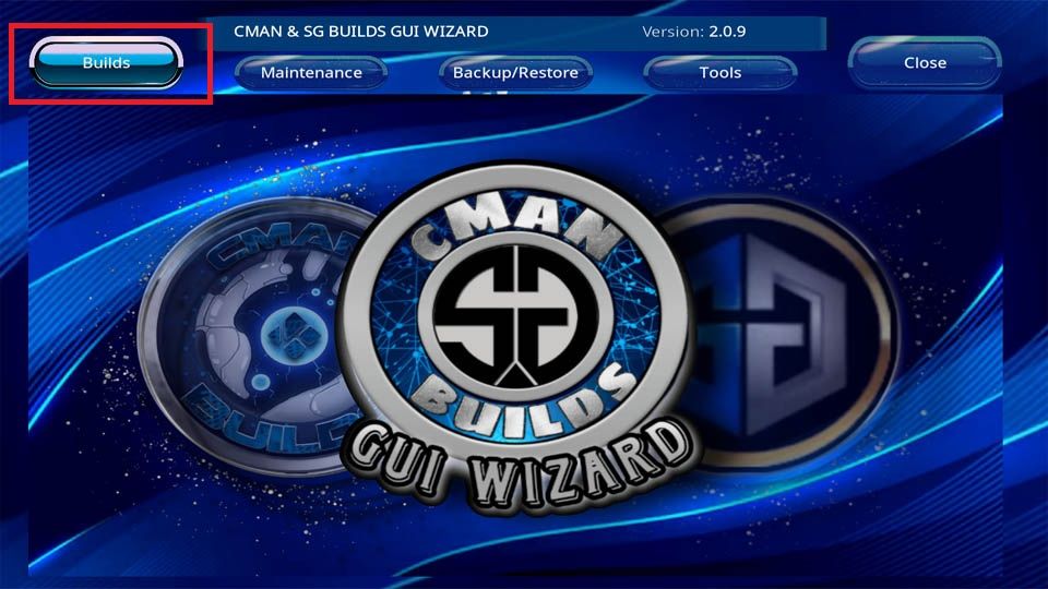 click on builds tab
