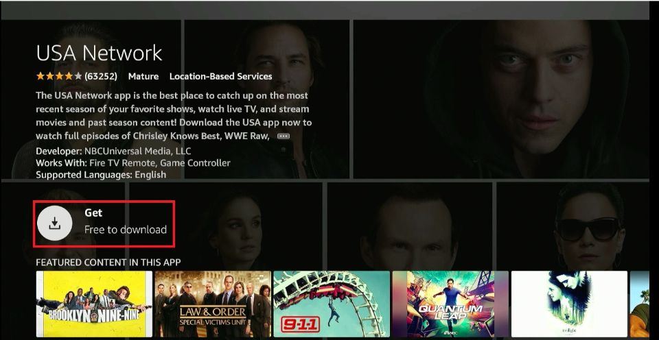 how to get usa network on firestick