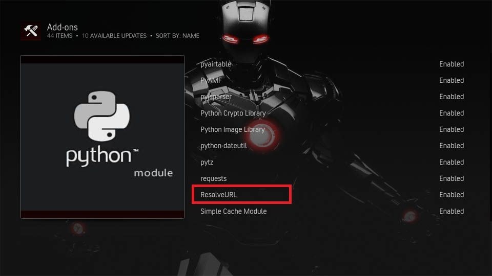 Select ResolveURL