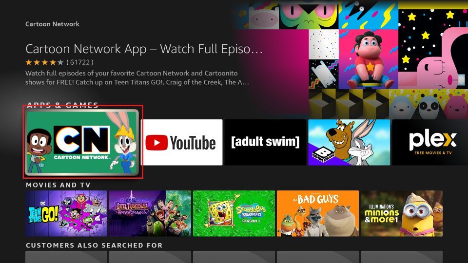 cartoon network app for firestick