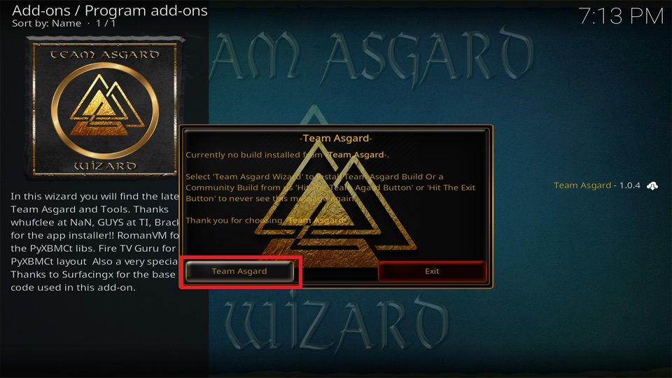 Select Team Asgard