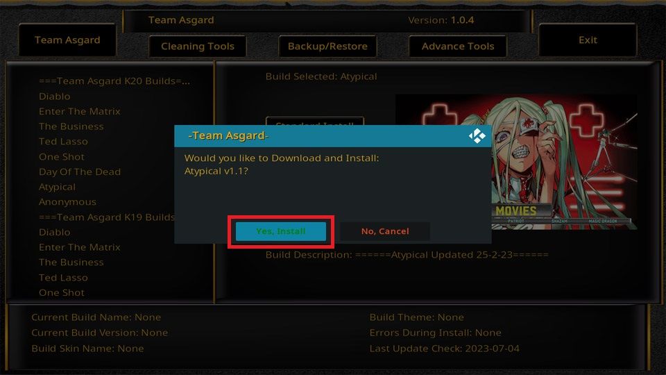 atypical build