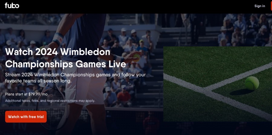 Stream Wimbledon on FuboTV 
