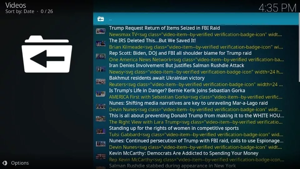rumble addon on kodi