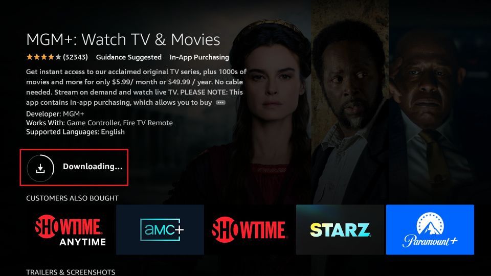 downloading mgm plus