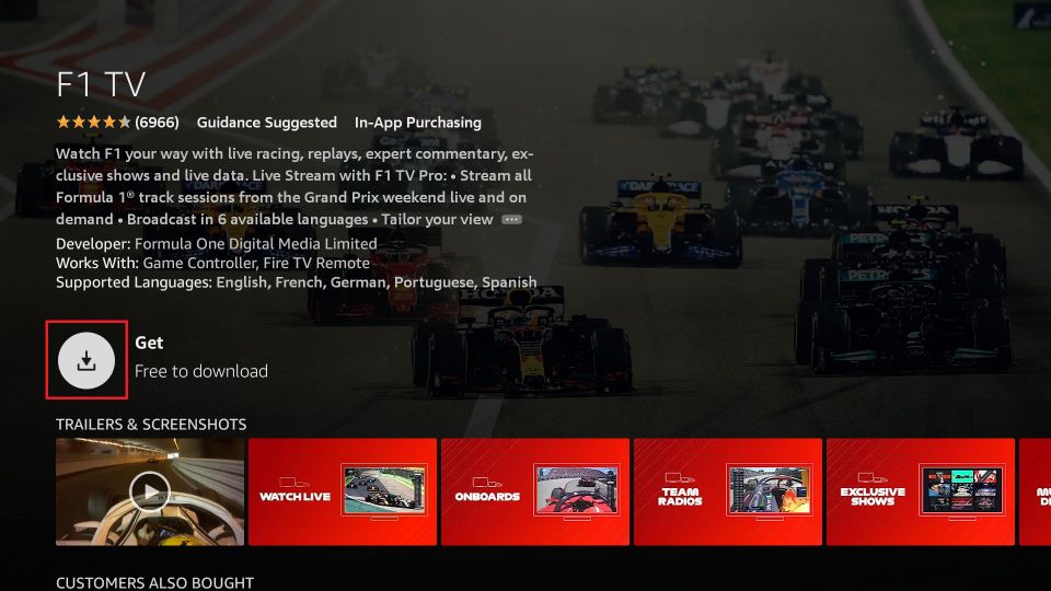 how to get f1 tv on firestick