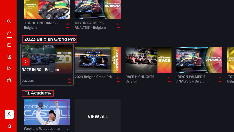 f1 tv app firestick