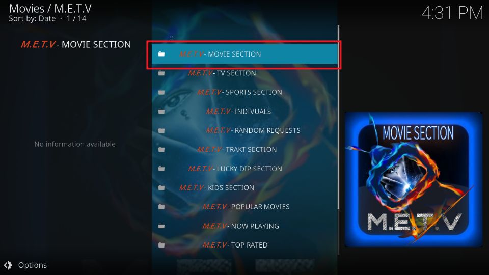 M.E.T.V - MOVIE SECTION