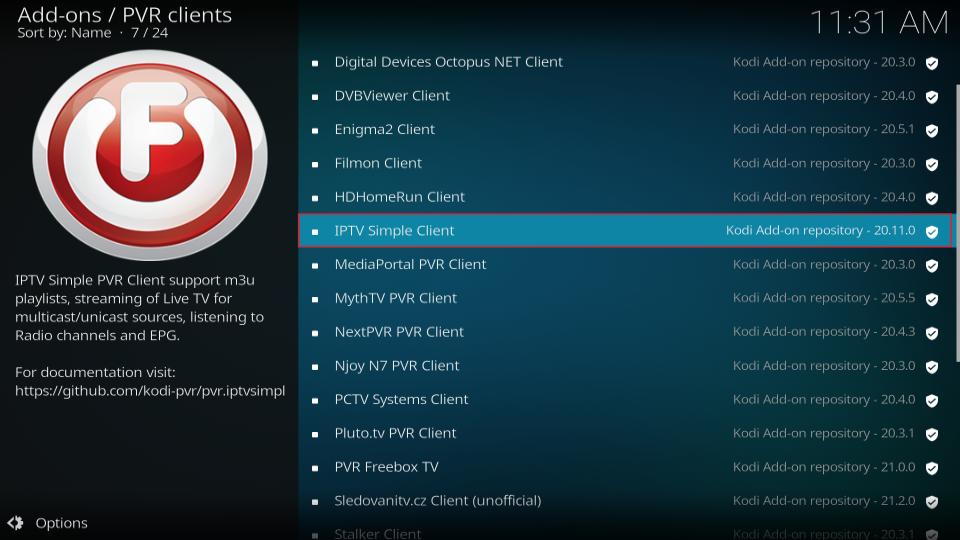 IPTV Simple Clients