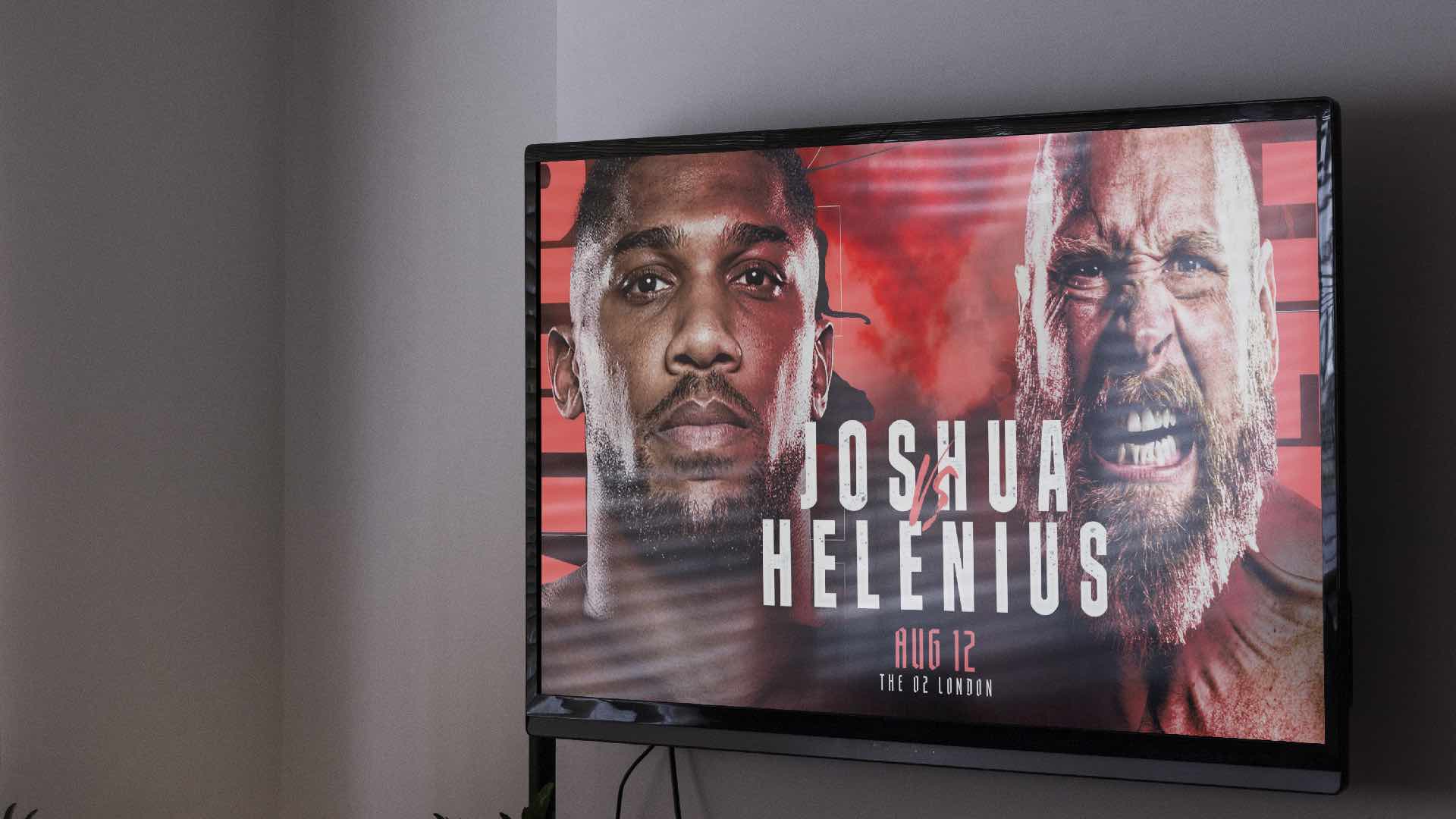 joshua fight on tv