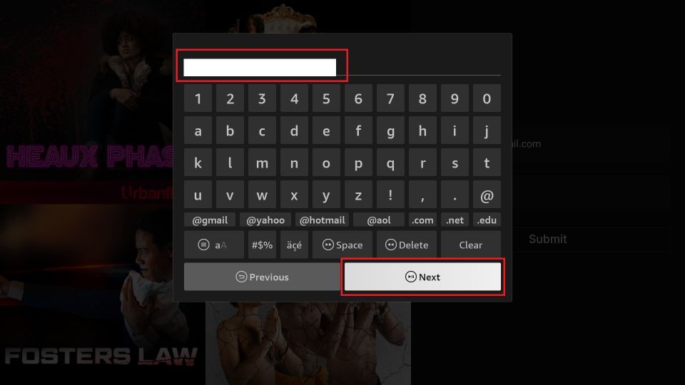 click on next button