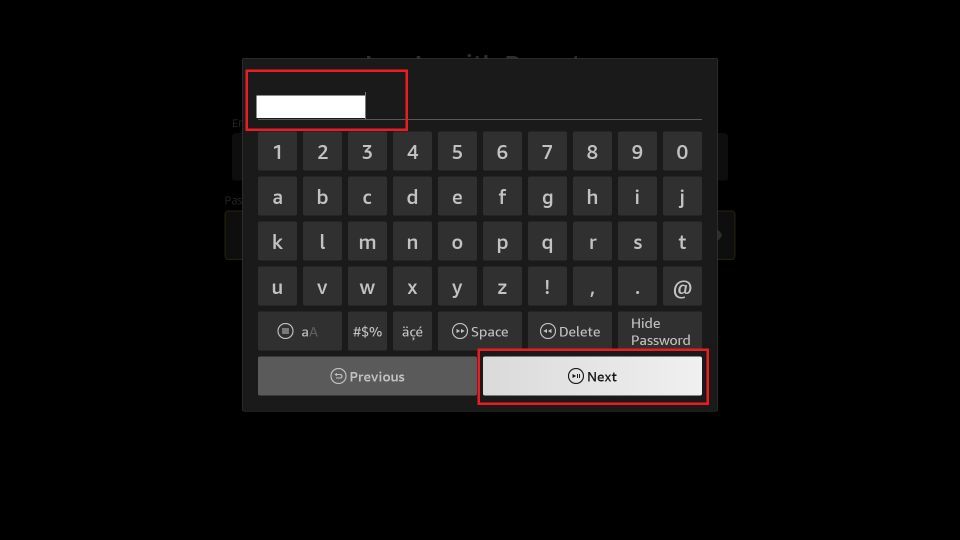 click on next button