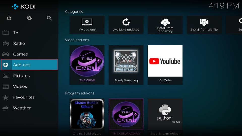 kodi-home-addons