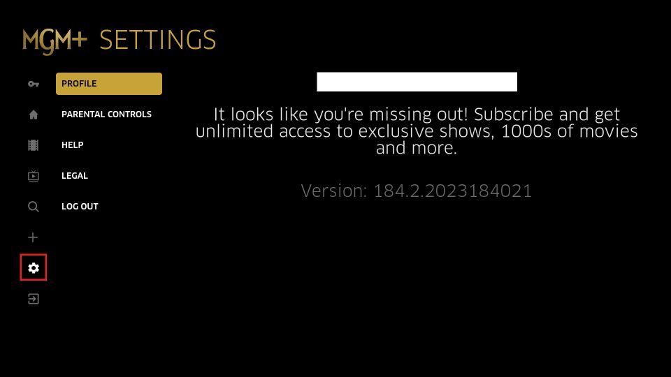 click on settings 