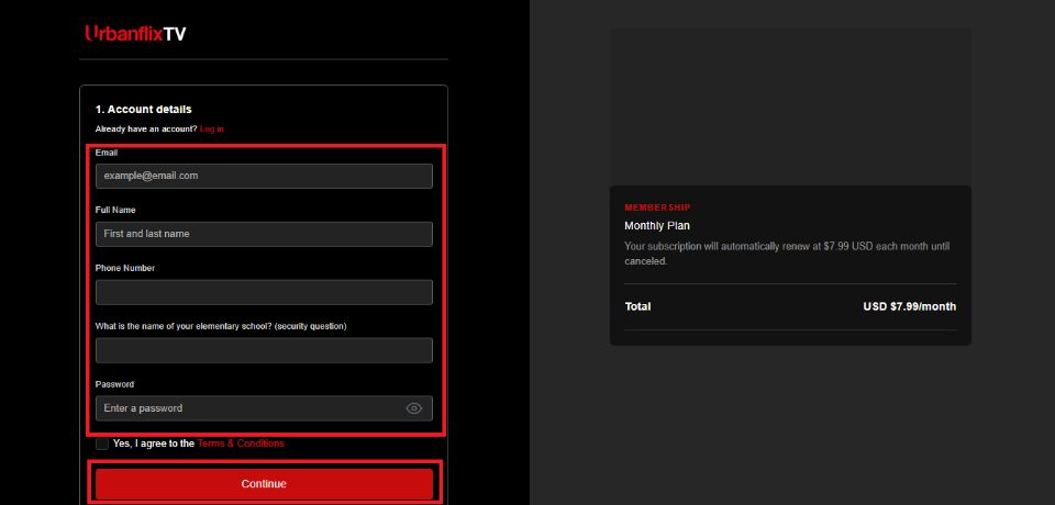 click on Continue button
