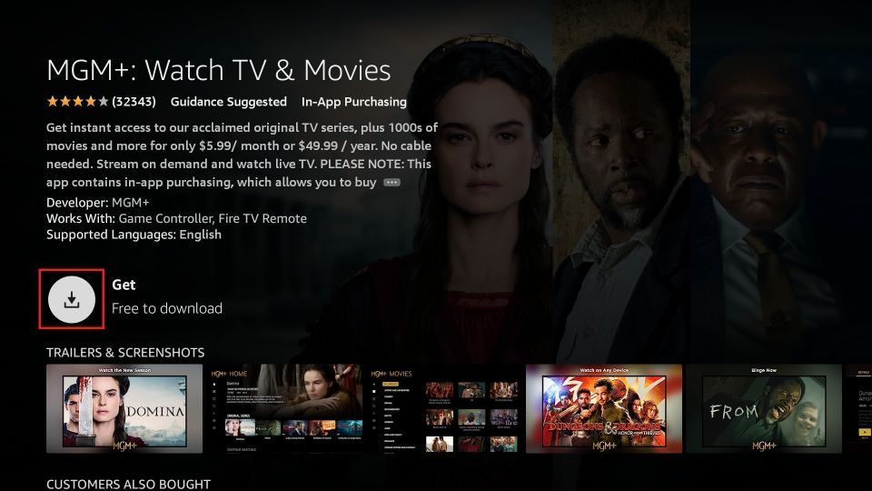 how to get mgm plus on firestick