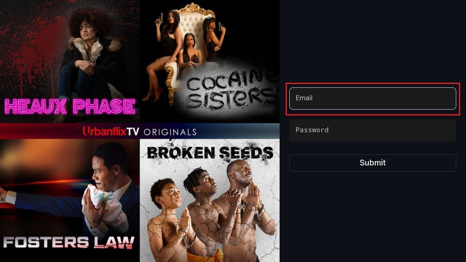 select email tab