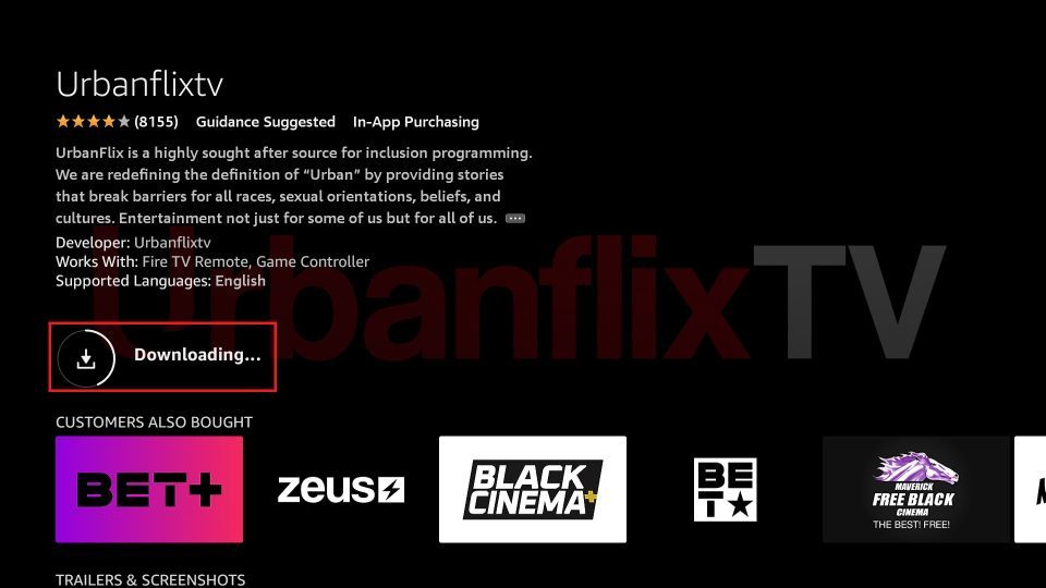 downloading urbanflix app