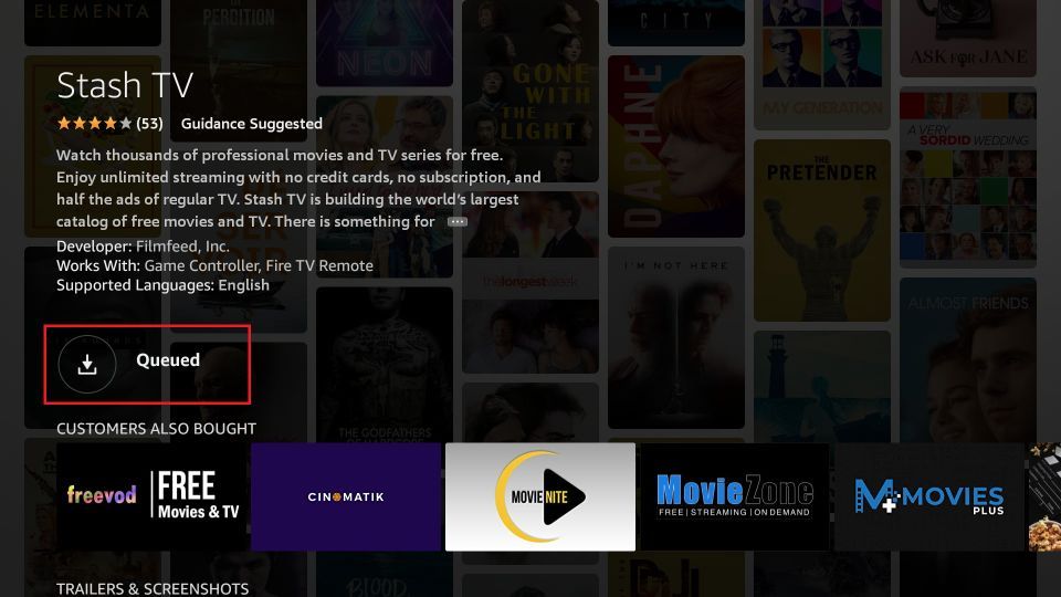 click on Queued button