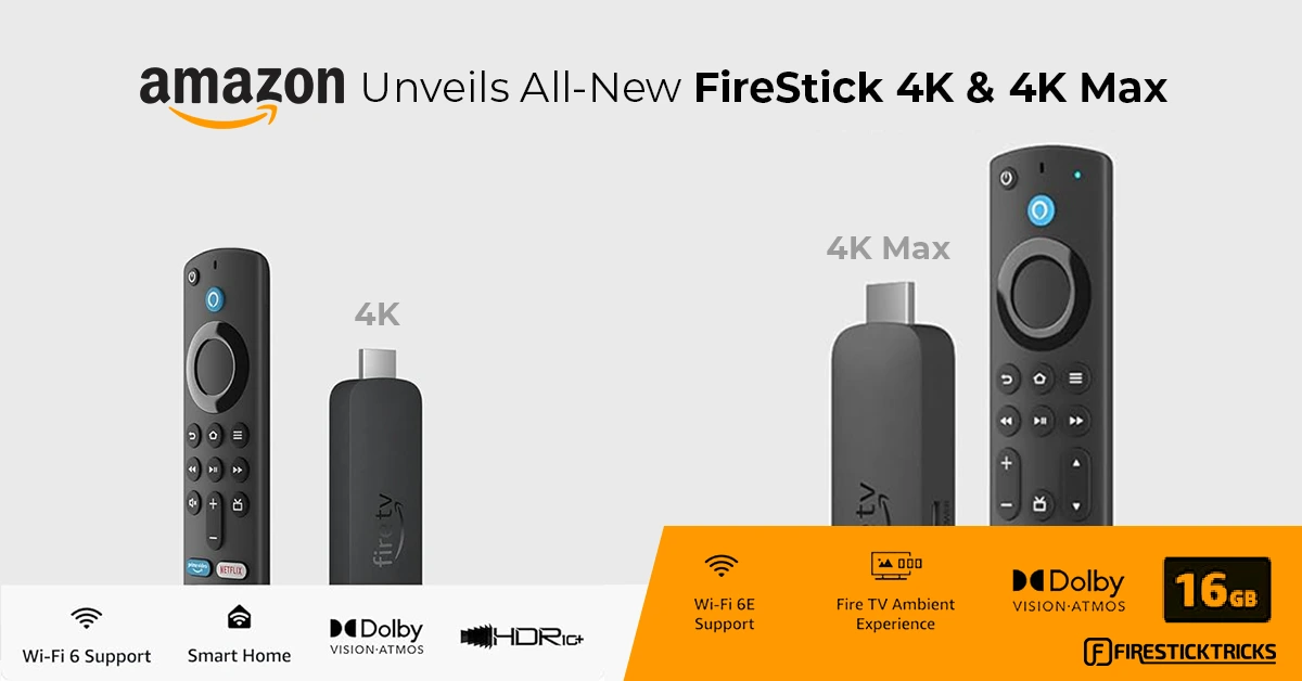 Updates Fire TV Sticks With New 4K and 4K Max Versions