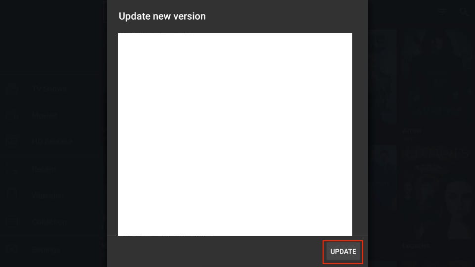 click on update button
