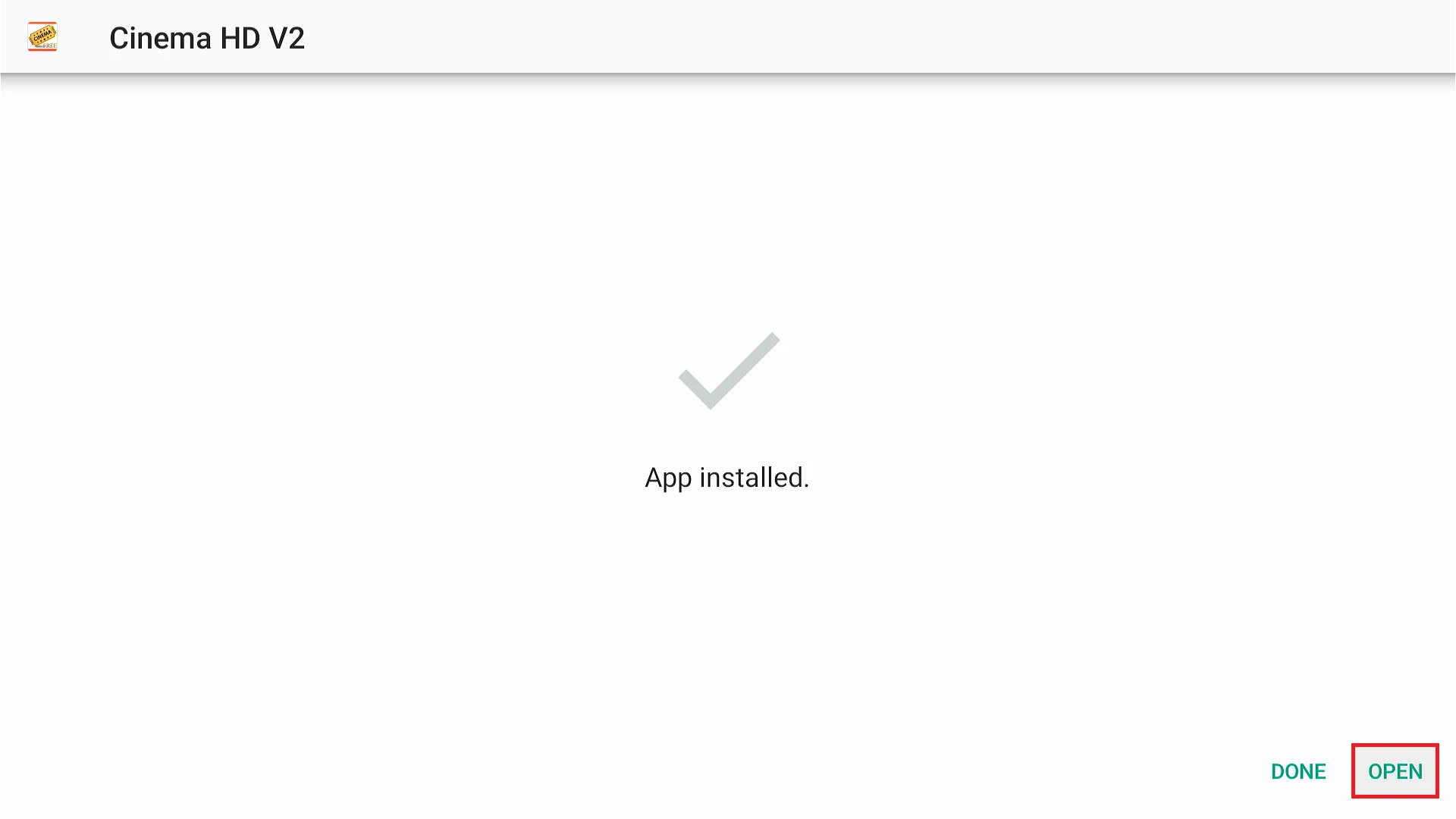 Click Open to launch