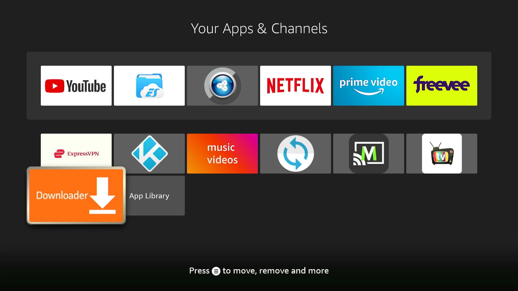 Open the Downloader app