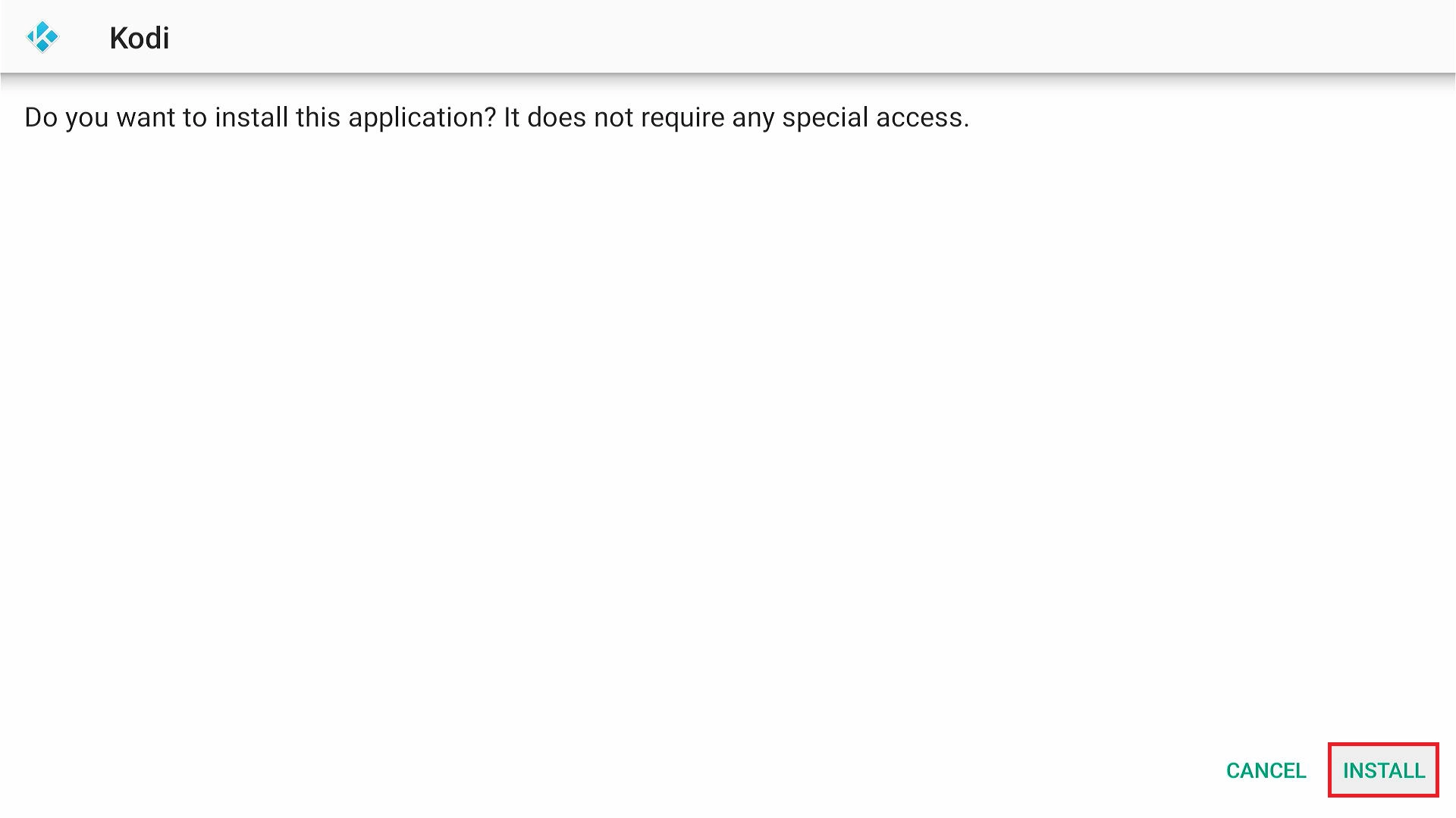 click on the Install button