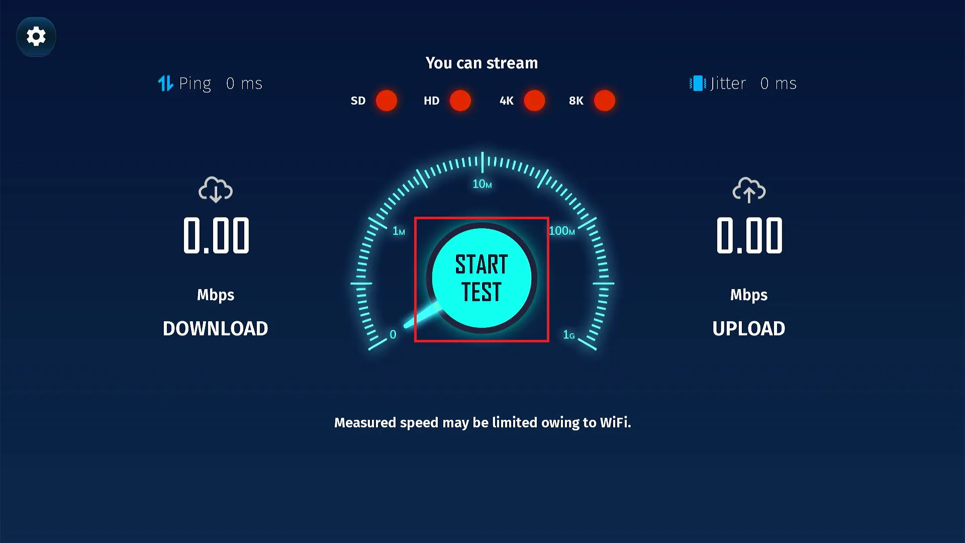Click Start Test