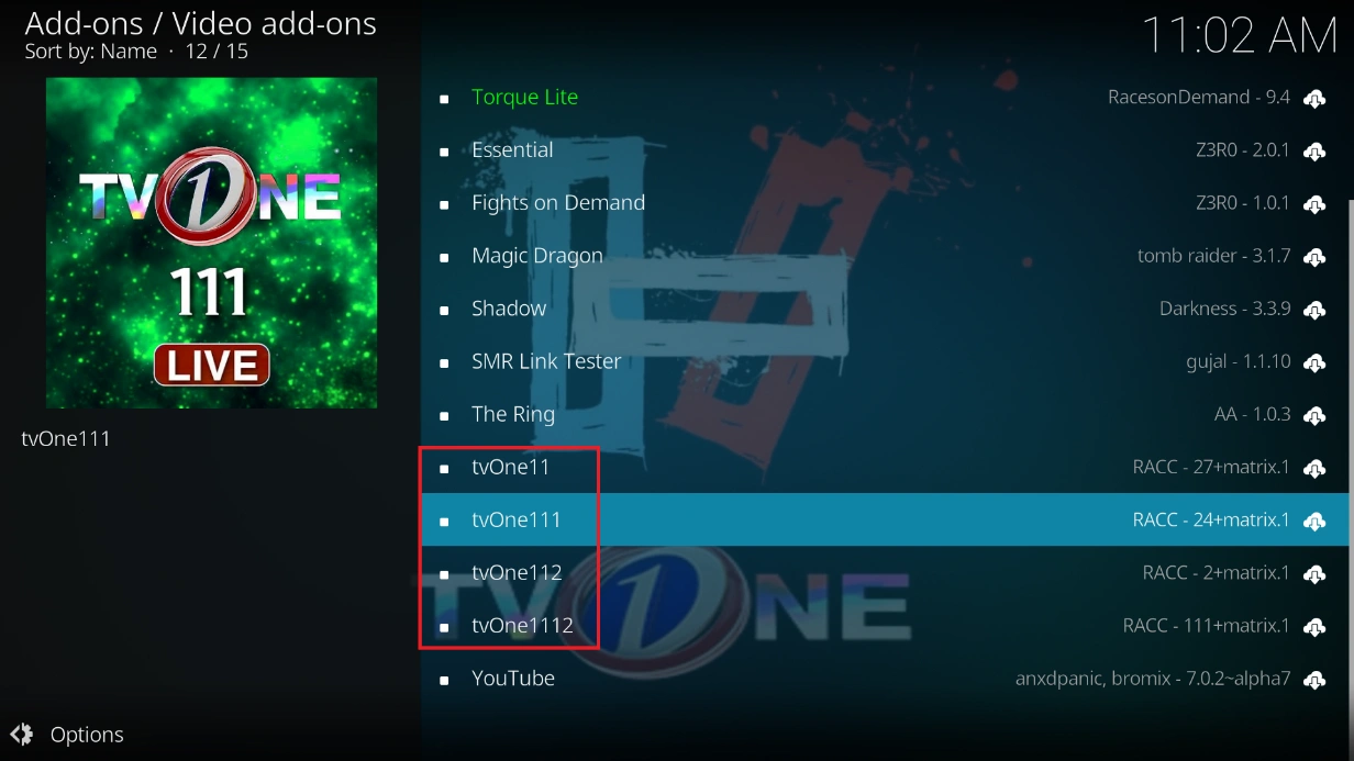 click on one of the four variants