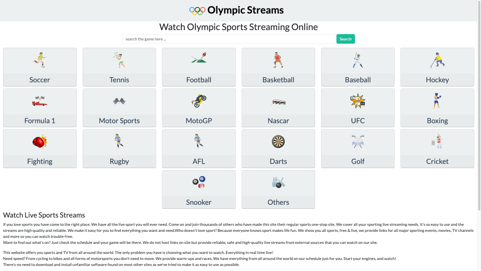 olympic streams