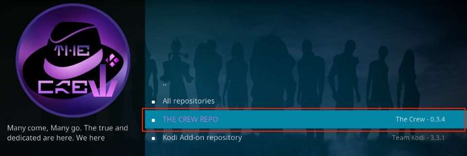 select the crew repo