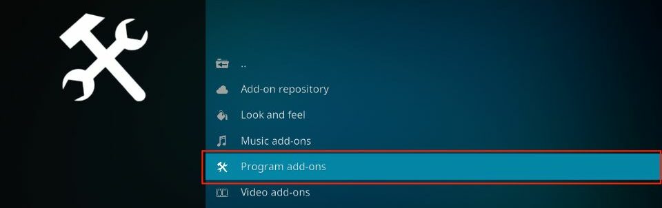 select program addons