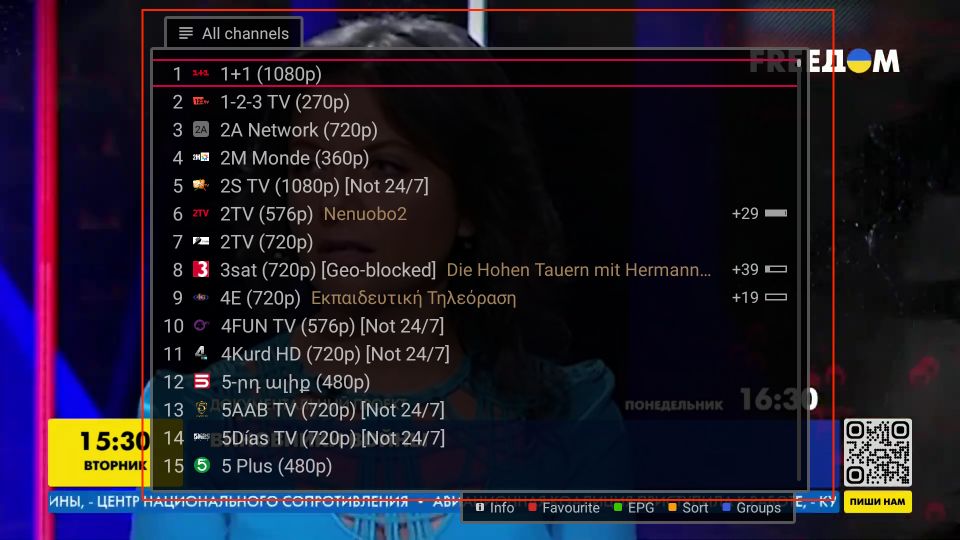 siptv channels list