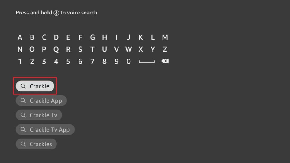 search-for-crackle-app