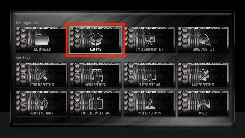 select addons