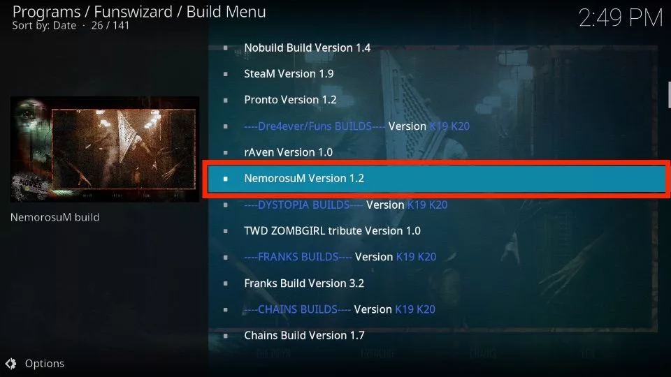 choose NemorosuM Version 1.2