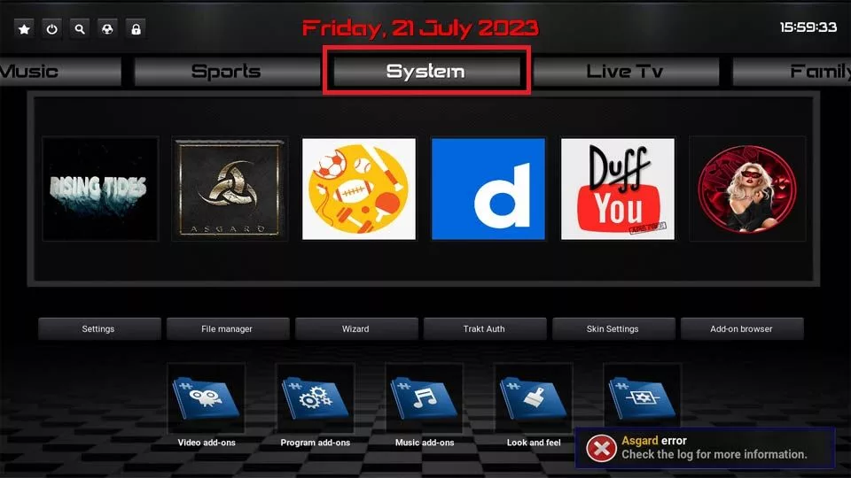 select system