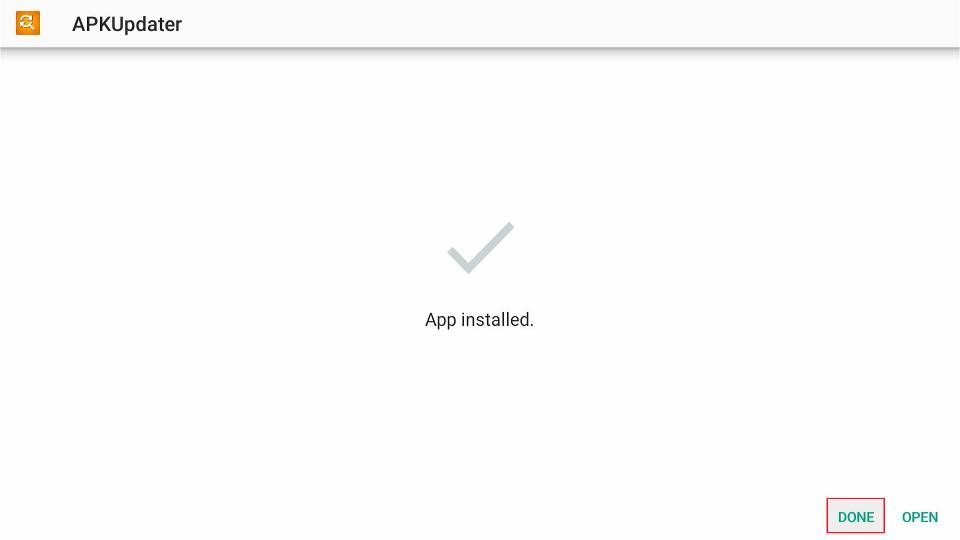 click done apk updater