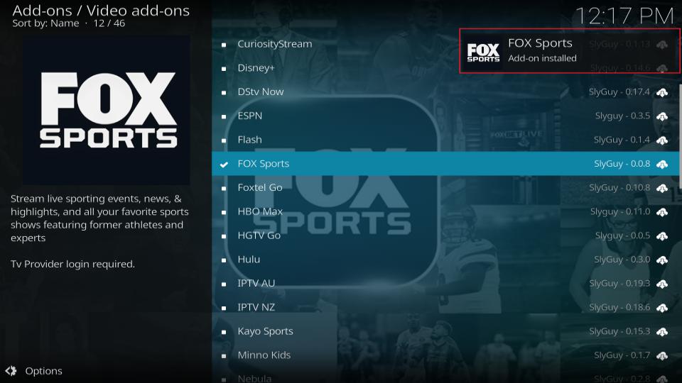 fox-sports-add-on-installed