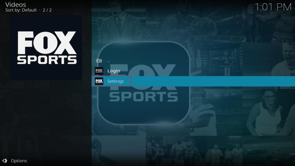 fox sports-settings