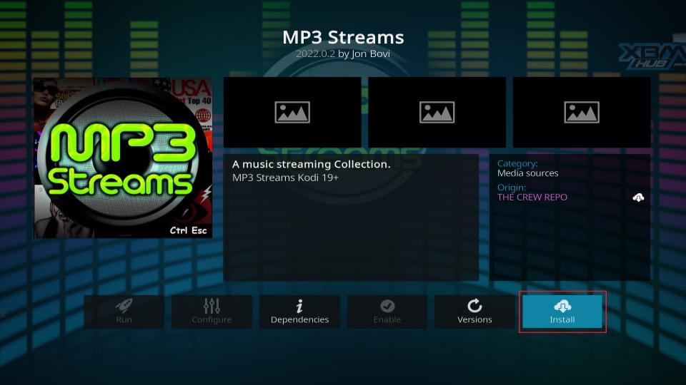 install-mp3streams