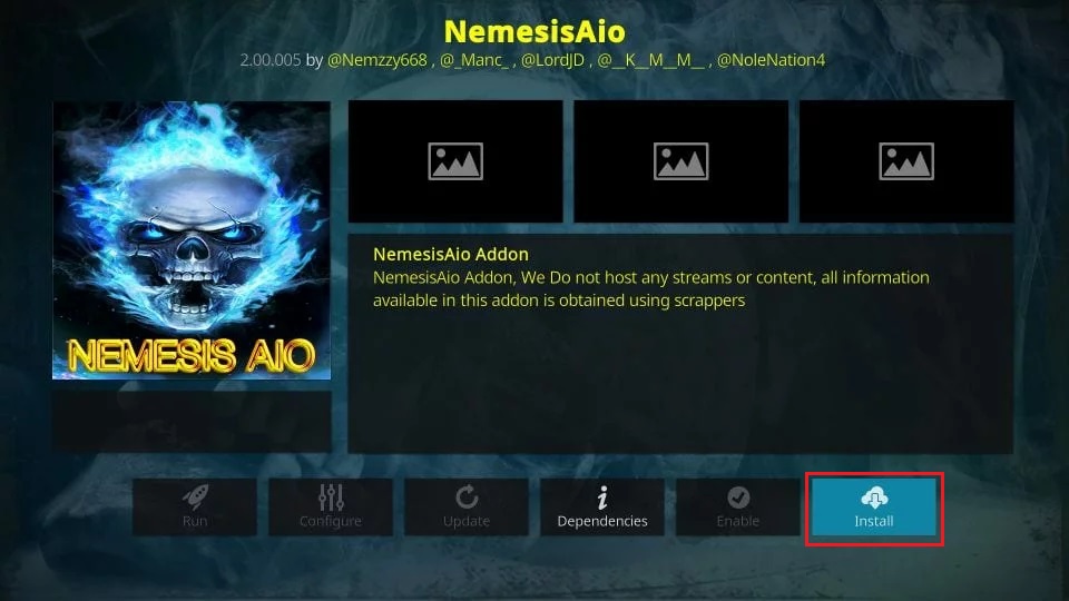 install nemesis aio