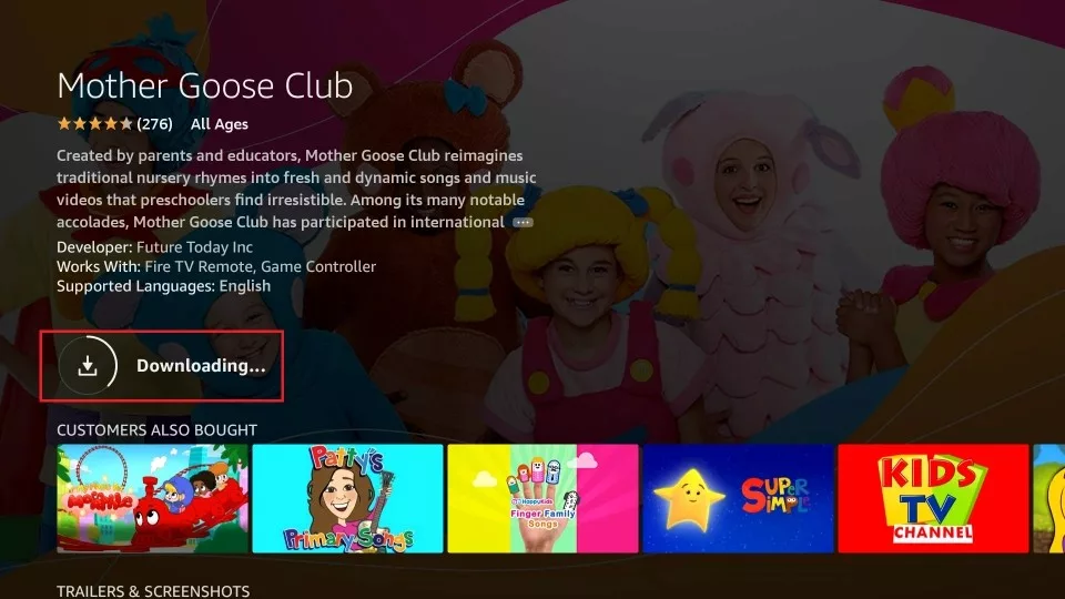 downloading mother goose club